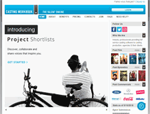 Tablet Screenshot of castingworkbook.com
